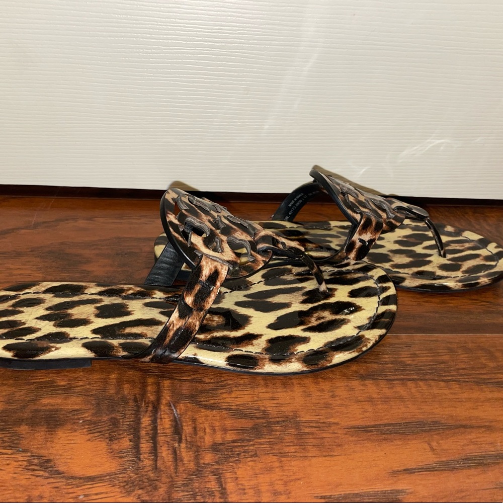 Leopard Tory Burch Miller sandals